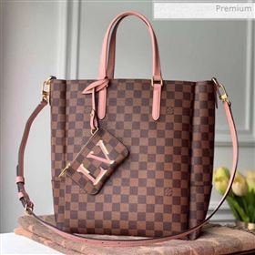 Louis Vuitton Skyline Damier Ebene Canvas Bucket Tote Bag N60294 Pink 2019 (KI-0011801)