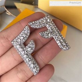Fendi Crystal F Stud Earrings 2019 (JLD-0011806)