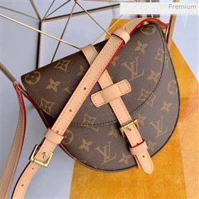 Louis Vuitton Vintage Monogram Canvas Saddle Shoulder Bag M45443 Nude 2019 (KI-0020415)
