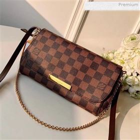 Louis Vuitton Pochette Favorite PM Chain Clutch Damier Ebène Canvas N41276 2019 (KI-0020416)