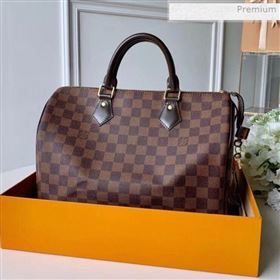 Louis Vuitton Speedy 30 Damier Ebene Canvas Top Handle Bag N41364 2020 (KI-0020440)