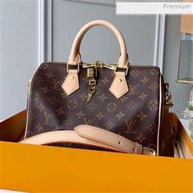 Louis Vuitton Speedy Bandoulière 25 Monogram Canvas Top Handle Bag M41113 Nude (KI-0020441)