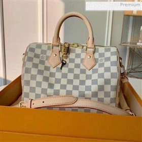 Louis Vuitton Speedy Bandoulière 25 Damier Azur Canvas Top Handle Bag N41374 (KI-0020446)