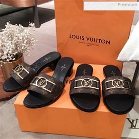 Louis Vuitton Lock It Monogram Canvas Slide Sandals Mules 2020 (KL-0021132)