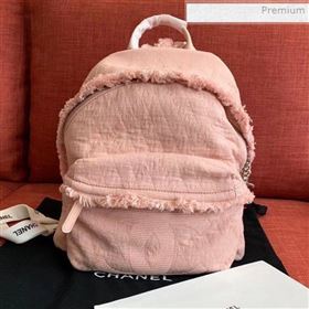 Chanel Fabric Fringe Backpack Pink 2019 (XING-0021307)