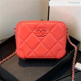 Chanel Quilted Lambskin Box Shoulder Bag AP1132 Red 2020 (KS-0021314)