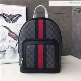 Gucci Small GG Supreme Black Backpack 598102 2020 (DLH-0021618)