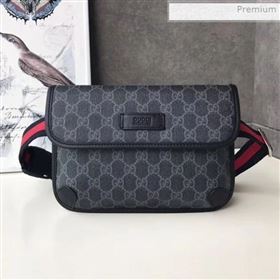 Gucci GG Black Slim Belt Bag 598113 2020 (DLH-0021617)