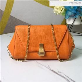 Bottega Veneta Grained Calfskin Mini BV Angle Chain Bag Orange 2019 (MS-0011333)