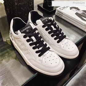 Chanel Calfskin Sneakers G35934 White/Black 2020 (XO-0021302)
