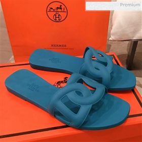 Hermes Aloha Flat Slide Sandals Blue 2020 (KL-0021701)
