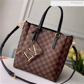 Louis Vuitton Belmont PM Damier Ebene Canvas Tote Bag N60297 Black 2020 (KI-0021903)