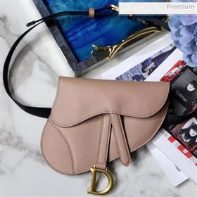 Dior Saddle Palm-Grained Leather Belt Bag Nude 2019 (XXG-0021909)
