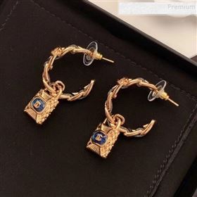 Chanel Lock Pendant Short Earrings AB3020 2019 (YF-9120662)