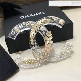 Chanel Resin Cutout Metal CC Large Brooch 2019 (YF-9120670)