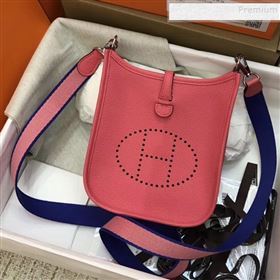 Hermes Evelyne Mini Bag in Original Togo Leather 17cm Peach Pink (XY-9120263)