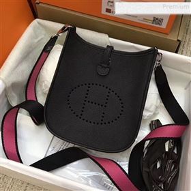 Hermes Evelyne Mini Bag in Original Togo Leather 17cm Black (XY-9120274)