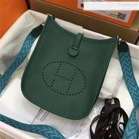 Hermes Evelyne Mini Bag in Original Togo Leather 17cm Deep Green (XY-9120275)