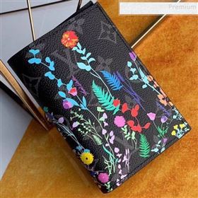 Louis Vuitton Mens Flora Print Monogram Canvas Passport Cover M64411 2019 (KIKI-9120426)
