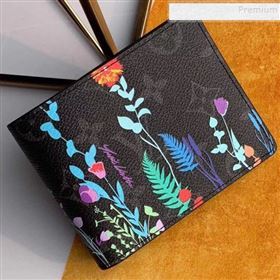 Louis Vuitton Mens Flora Print Monogram Canvas Multiple Wallet M60895 2019 (KIKI-9120428)