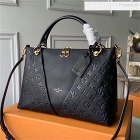 Louis Vuitton V Tote MM Embossed Monogram Leather M44422 Black 2019 (KIKI-9120703)