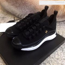 Chanel Calfskin Sneakers G35617 Black 2019 (DLY-9120319)