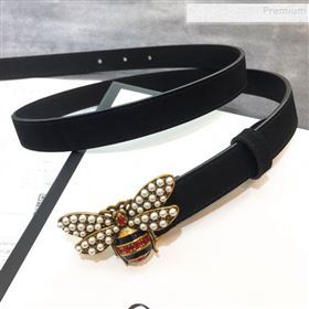 Gucci Queen Margaret Leather Belt 20mm Black 2019 (99-9120333)