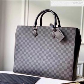 Louis Vuitton Mens Grand Sac Tote Damier Graphite Canvas N44733 2019 (KIKI-9121005)