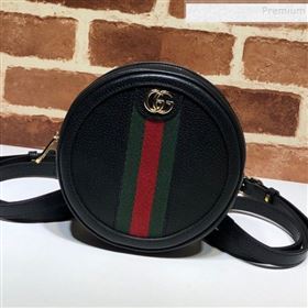 Gucci Ophidia Leather Mini Backpack 598661 Black 2020 (DLH-9121026)