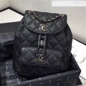 Chanel Grained Calfskin Backpack AS1371 Black 2020 (KAIS-9120911)