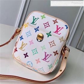 Louis Vuitton Colored Monogram Camera Bag M40055 White 2019 (KIKI-9121326)