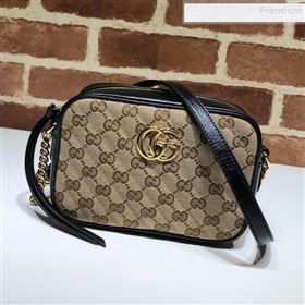 Gucci GG Canvas Leather Mini Bag 448065 Black 2019 (DLH-9121412)