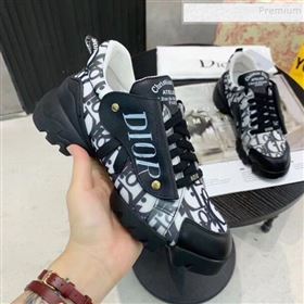 Dior Saddle Oblique Sneakers Black 2020 (XZG-9121822)
