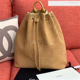 Chanel Cambo Canvas Backpack Camel 2020 (XING-9121910)