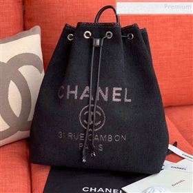 Chanel Cambo Canvas Backpack Black 2020 (XING-9121912)