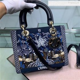 Dior Star Lady Dior Medium Bag in Tarot Beaded Canvas 2019 (BF-9121933)