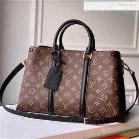 Louis Vuitton Monogram Canvas Soufflot MM Open Top Handle Bag M44816 Black 2019 (KIKI-9121747)