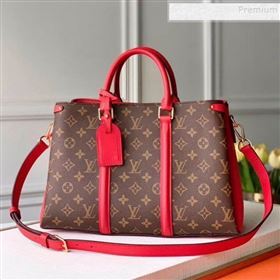 Louis Vuitton Monogram Canvas Soufflot MM Open Top Handle Bag M44816 Red 2019 (KIKI-9121745)