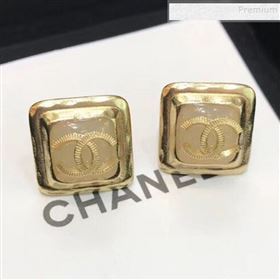 Chanel Square CC Stud Earrings 04 2019 (YF-9122050)