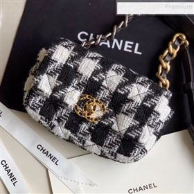 Chanel Houndstooth Tweed 19 Belt Bag/Waist Bag AS1163 White/Black 2019 (XING-9121729)