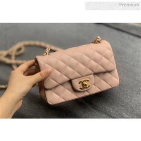 Chanel Quilted Lambskin Classic Small Flap Bag Light Pink With Gold Hardware(Top Quality) (MH-20031621)