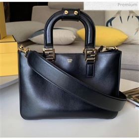 Fendi FF Tote Small Calfskin Bag Black 2020 (HX-20032005)