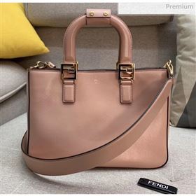 Fendi FF Tote Small Calfskin Bag Pink 2020 (HX-20032006)