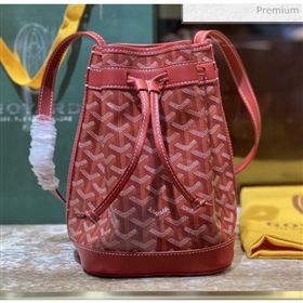 Goyard Petite Flot Bucket Bag Deep Red 2020 (TS-20032024)