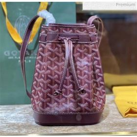 Goyard Petite Flot Bucket Bag Burgundy 2020 (TS-20032026)