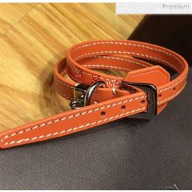 Goyard Edmond Leather Strap Bracelet Orange 2020 (TS-20032045)