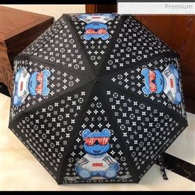 Supreme by LV umbrella for sun &amp; rain black (XA-873566)