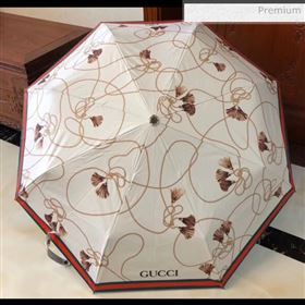 Gucci umbrella for sun &amp; rain white (XA-873567)