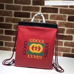 Gucci Coco Capitán Logo Backpack Red 494053  (DLH-20032325)