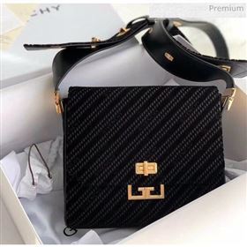 Givenchy 4G Velvet Medium Eden Bag Black 2020 (YS-20032403)